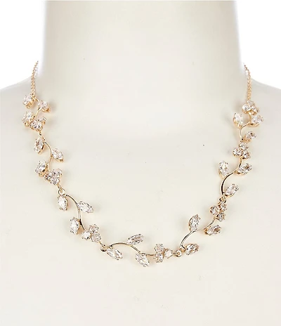 Southern Living x Borrowed & Blue Cubic Zirconia Vine Collar Necklace