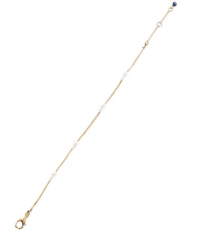 Southern Living x Borrowed & Blue Delicate Line Bracelet with Pearl Clusters