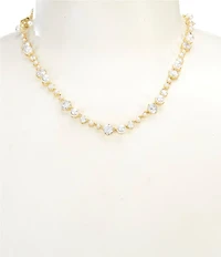 Southern Living x Borrowed & Blue Delicate Pearl And Cubic Zirconia Short Pendant Necklace