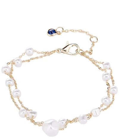 Southern Living x Borrowed & Blue Delicate Pearl Bracelet Delicate Pearl Line Bracelet