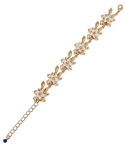 Southern Living x Borrowed & Blue Flower Pearl Line Bracelet
