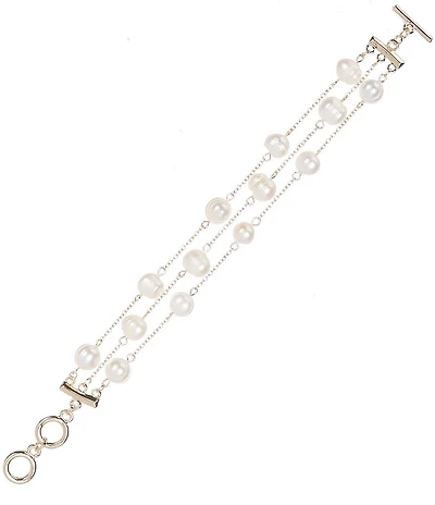 Southern Living x Borrowed & Blue Freshwater Pearl Illusion Adjustable Bracelet