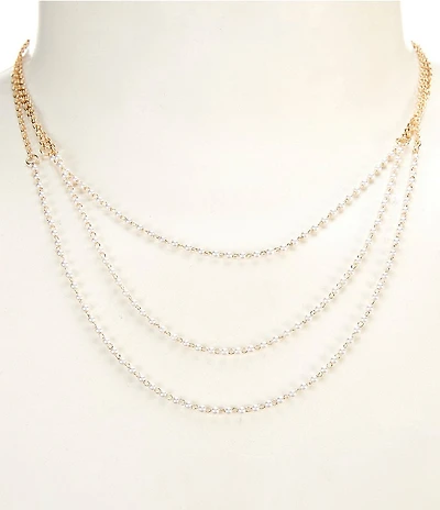 Southern Living x Borrowed & Blue Layered Strand Pearl Statement Necklace