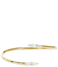 Southern Living x Borrowed & Blue Open Cuff Bracelet with Cubic Zirconia Stones