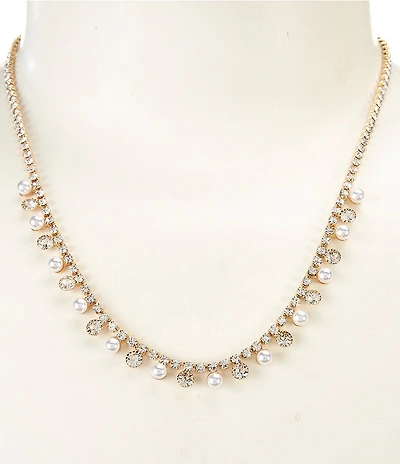 Southern Living x Borrowed & Blue Pearl and Stone Collar Necklace