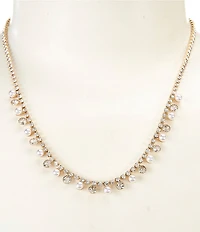 Southern Living x Borrowed & Blue Pearl and Stone Collar Necklace