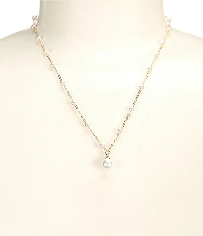 Southern Living x Borrowed & Blue Pearl Pendant Delicate Short Pendant Necklace