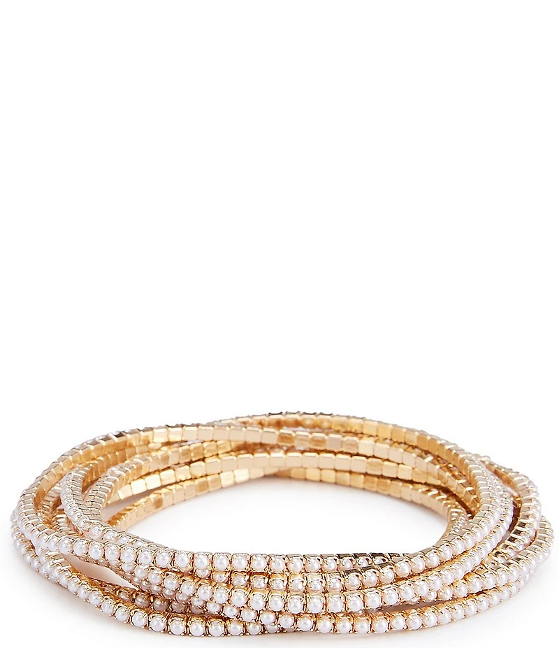 Southern Living x Borrowed & Blue Pearl Stretch Bracelet Set