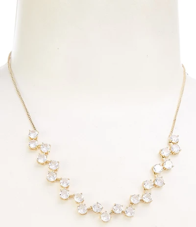 Southern Living x Borrowed & Blue Round Cubic Zirconia Stone Collar Necklace