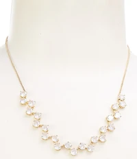 Southern Living x Borrowed & Blue Round Cubic Zirconia Stone Collar Necklace