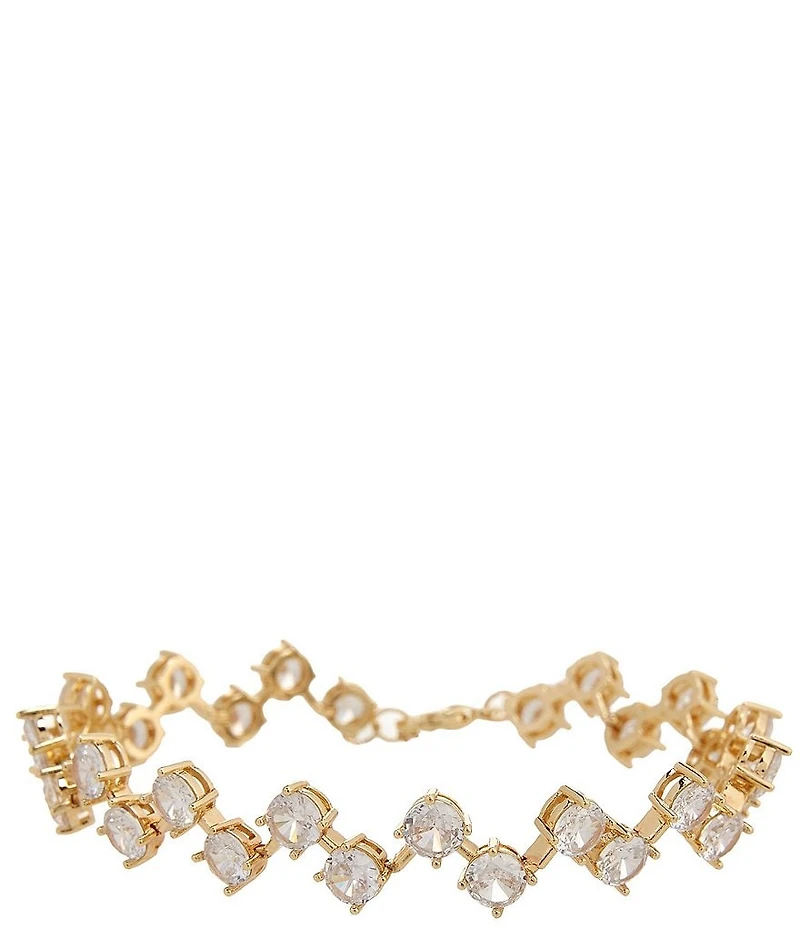 Southern Living x Borrowed & Blue Round Cubic Zirconia Stone Line Bracelet