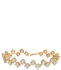 Southern Living x Borrowed & Blue Round Cubic Zirconia Stone Line Bracelet