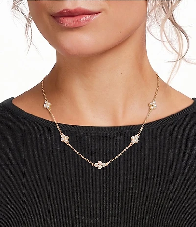 Southern Living x Borrowed & Blue Pear Cluster Delicate Chain Necklace