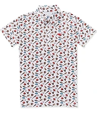Southern Lure Big Boys Baseball Short-Sleeve Conversation Polo Shirt