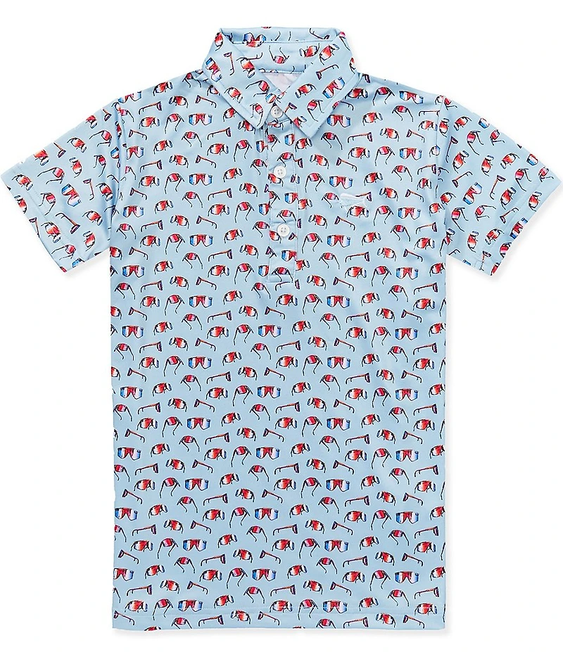 Southern Lure Big Boys Sunglasses Short-Sleeve Conversation Polo Shirt