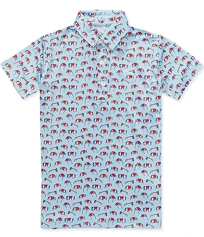 Southern Lure Big Boys Sunglasses Short-Sleeve Conversation Polo Shirt