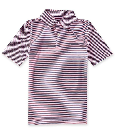 Southern Tide Big Boys Americana Driver Micro Stripe Performance Polo