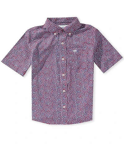 Southern Tide Big Boys Americana Firecracker Short-Sleeve Button-Front Shirt