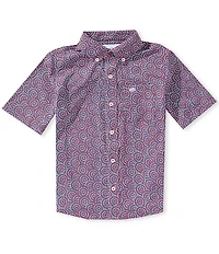 Southern Tide Big Boys Americana Firecracker Short-Sleeve Button-Front Shirt