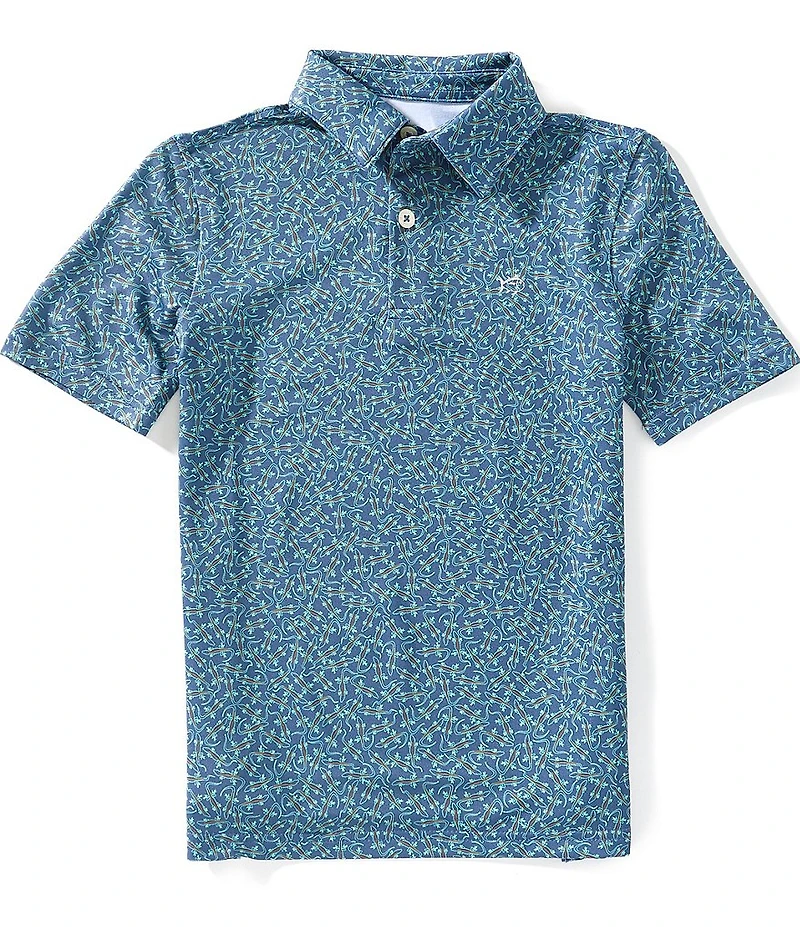 Southern Tide Big Boys Iguanna Glee Performance Polo Shirt