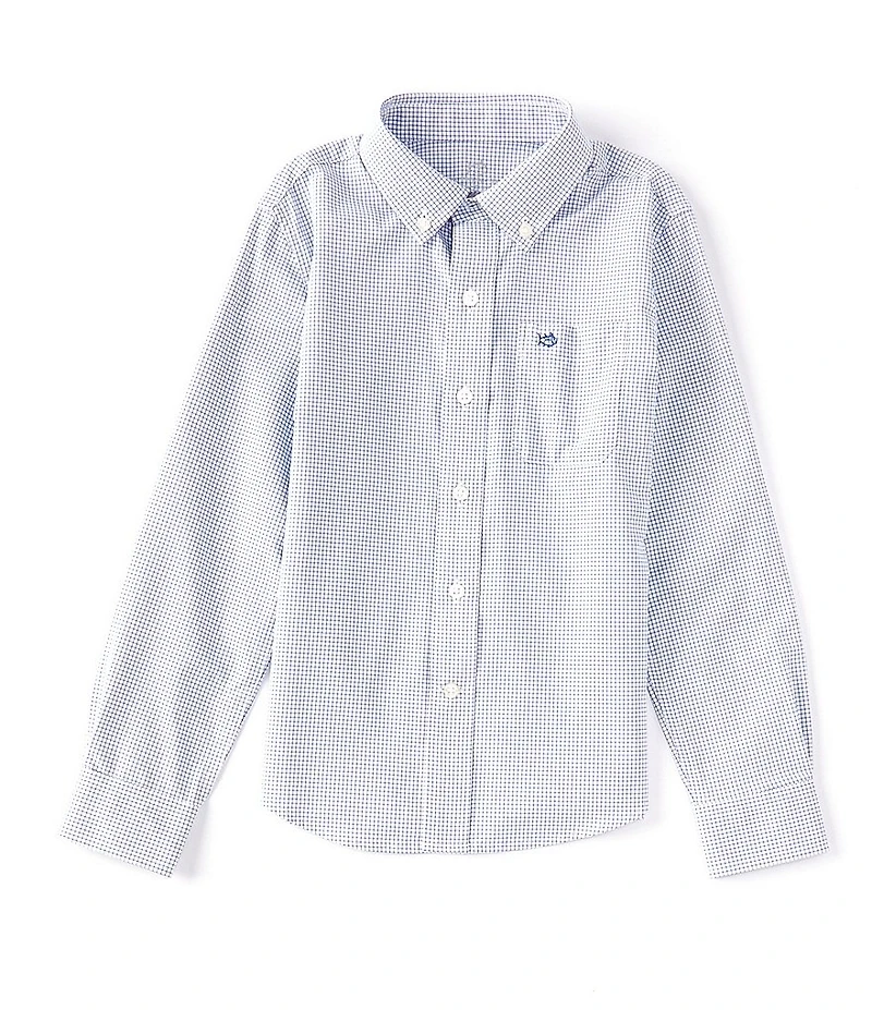 Southern Tide Little/Big Boys Long Sleeve Intercoastal Tattersall Sport Shirt