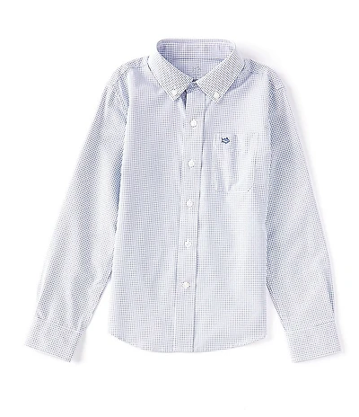 Southern Tide Little/Big Boys Long Sleeve Intercoastal Tattersall Sport Shirt
