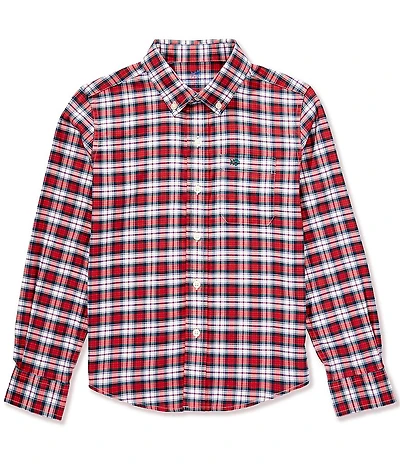 Southern Tide Big Boys Long Sleeve MacDuff Tartan Long Sleeve Collared Sport Shirt