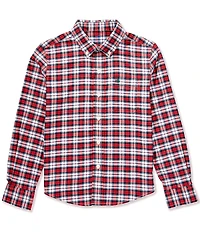 Southern Tide Big Boys Long Sleeve MacDuff Tartan Long Sleeve Collared Sport Shirt