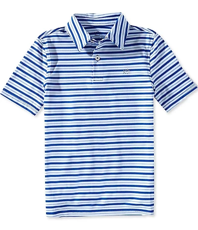 Southern Tide Big Boys Ocean Hill Stripe Performance Polo Shirt