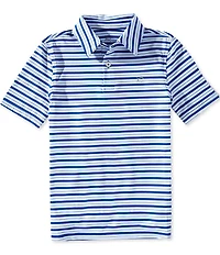 Southern Tide Big Boys Ocean Hill Stripe Performance Polo Shirt