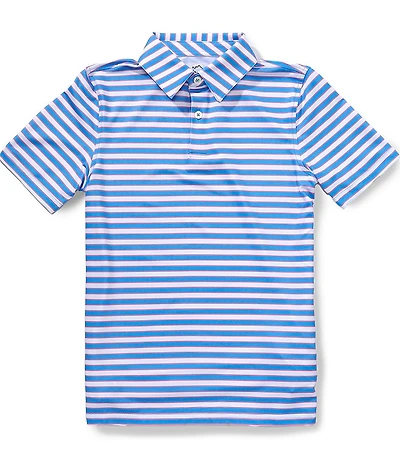Southern Tide Big Boys Waterway Stripe Printed Polo