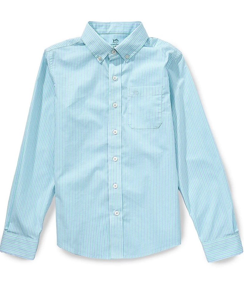 Southern Tide Boys Amelia Island Stripe Charleston Long-Sleeve Sportshirt