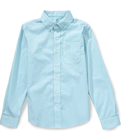 Southern Tide Boys Amelia Island Stripe Charleston Long-Sleeve Sportshirt