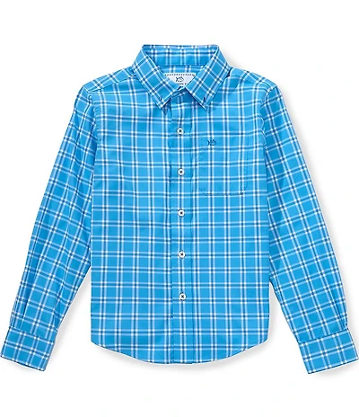 Southern Tide Boys South Beach Plaid Intercoastal Long-Sleeve Sportshirt