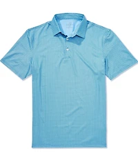 Southern Tide Driver Seaside Geo Printed Short Sleeve Polo Shirt