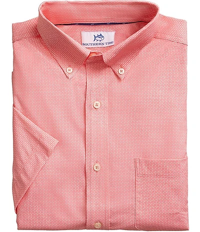 Southern Tide Intercoastal Eastport Heather Long Sleeve Woven Shirt