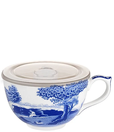 Spode Blue Italian Collection Jumbo Cup with Lid