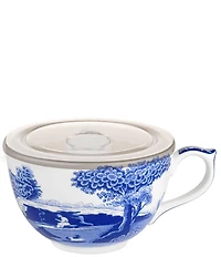 Spode Blue Italian Collection Jumbo Cup with Lid
