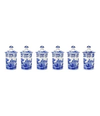 Spode 6-Piece Blue Italian Spice Jar Set