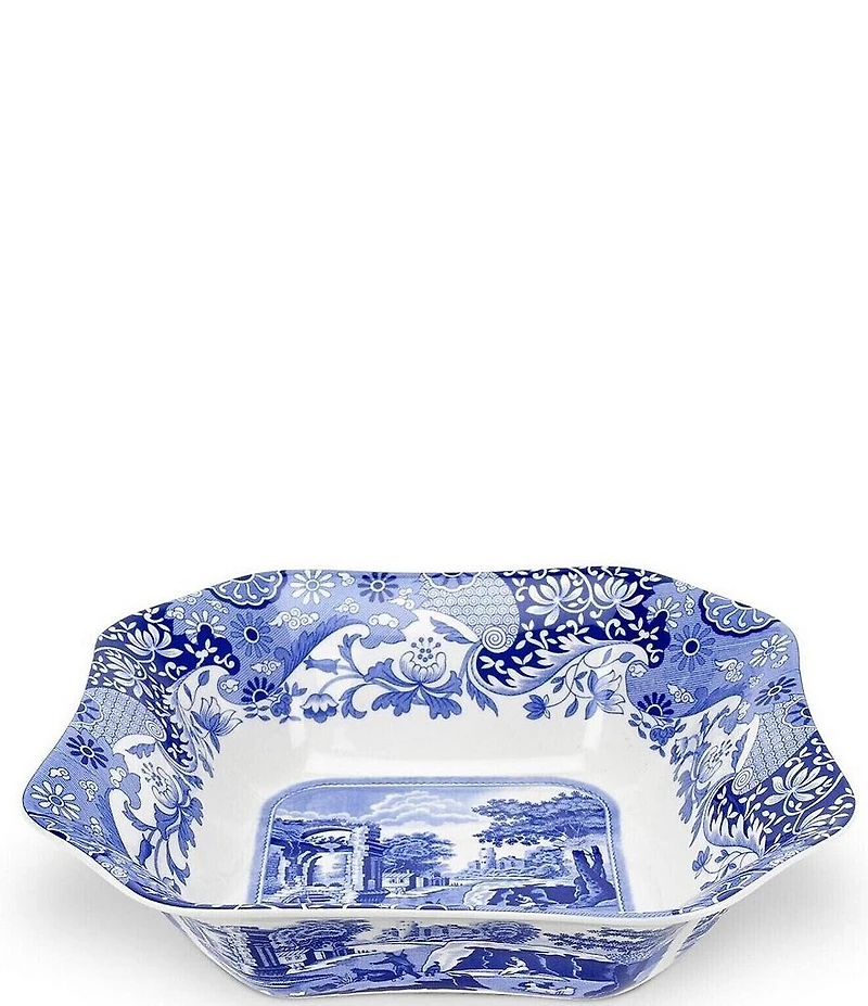 Spode Blue Italian Square Serving Bowl