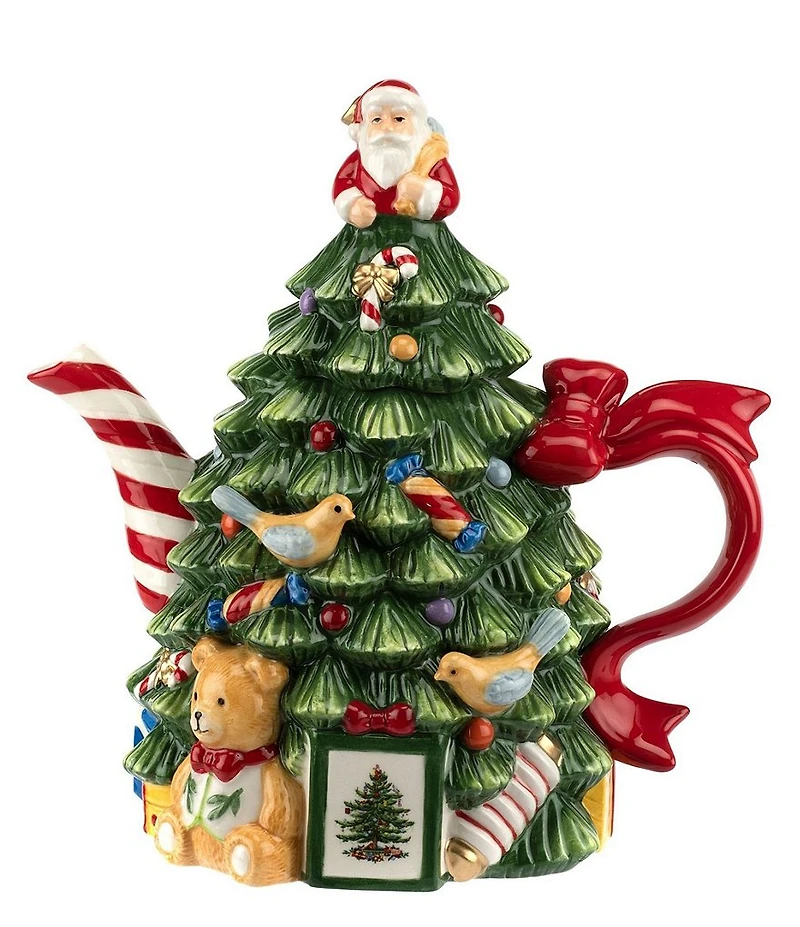 Spode Christmas Tree 250th Anniversary Figural Teapot
