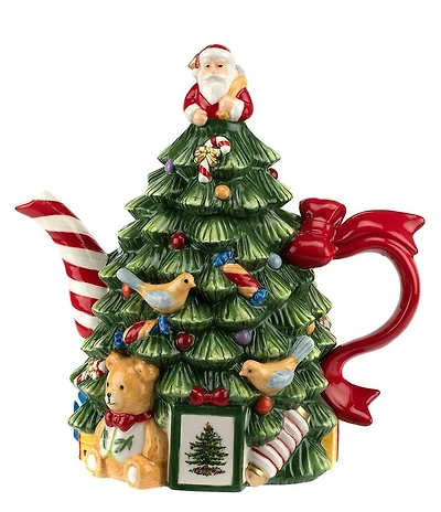 Spode Christmas Tree 250th Anniversary Figural Teapot