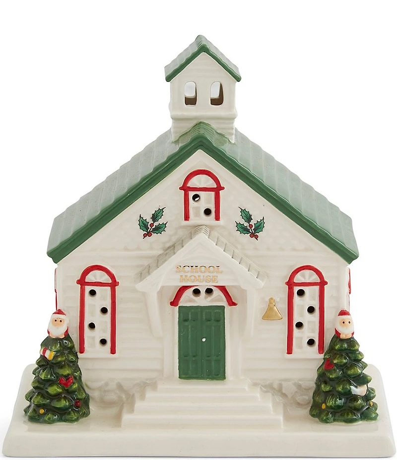 Spode Christmas Tree Christmas Village School House Figurine