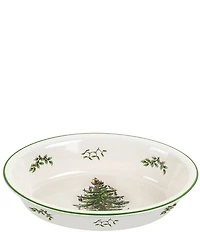 Spode Christmas Tree Oval Rim Dish