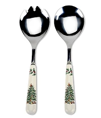 Spode Christmas Tree Salad Servers