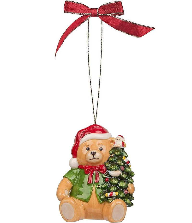 Spode Christmas Tree Teddy Bear Ornament