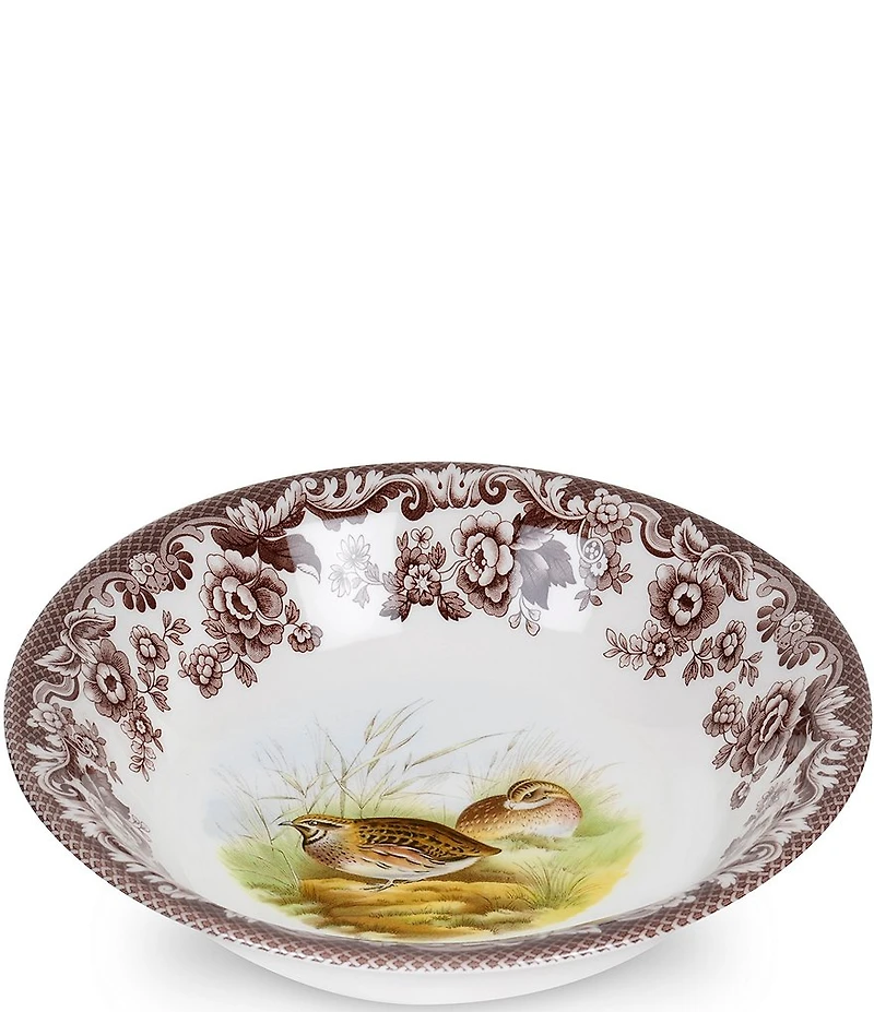 Spode Festive Fall Collection Woodland Ascot Quail Cereal Bowl
