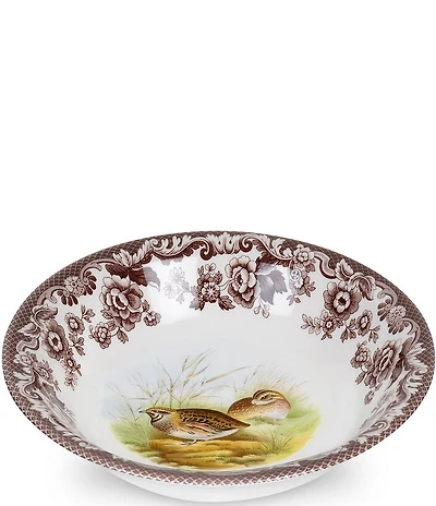 Spode Festive Fall Collection Woodland Ascot Quail Cereal Bowl
