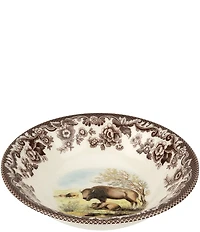 Spode Festive Fall Collection Woodland Bison Cereal Bowl