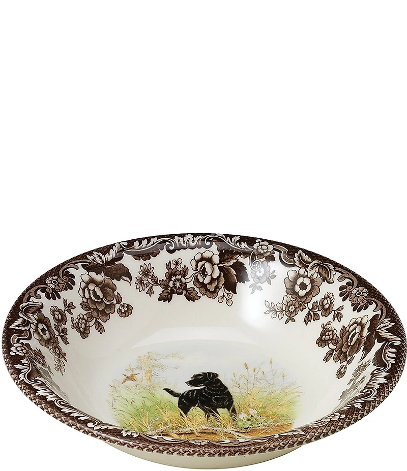Spode Festive Fall Collection Woodland Hunting Dogs Ascot Cereal Bowl